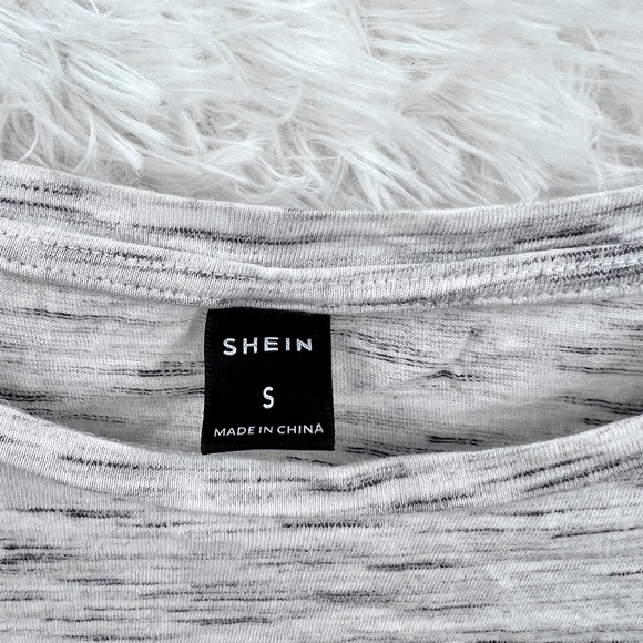 SHEIN Embroidered Elk Grey Shirt Size Small - Picture 3 of 6